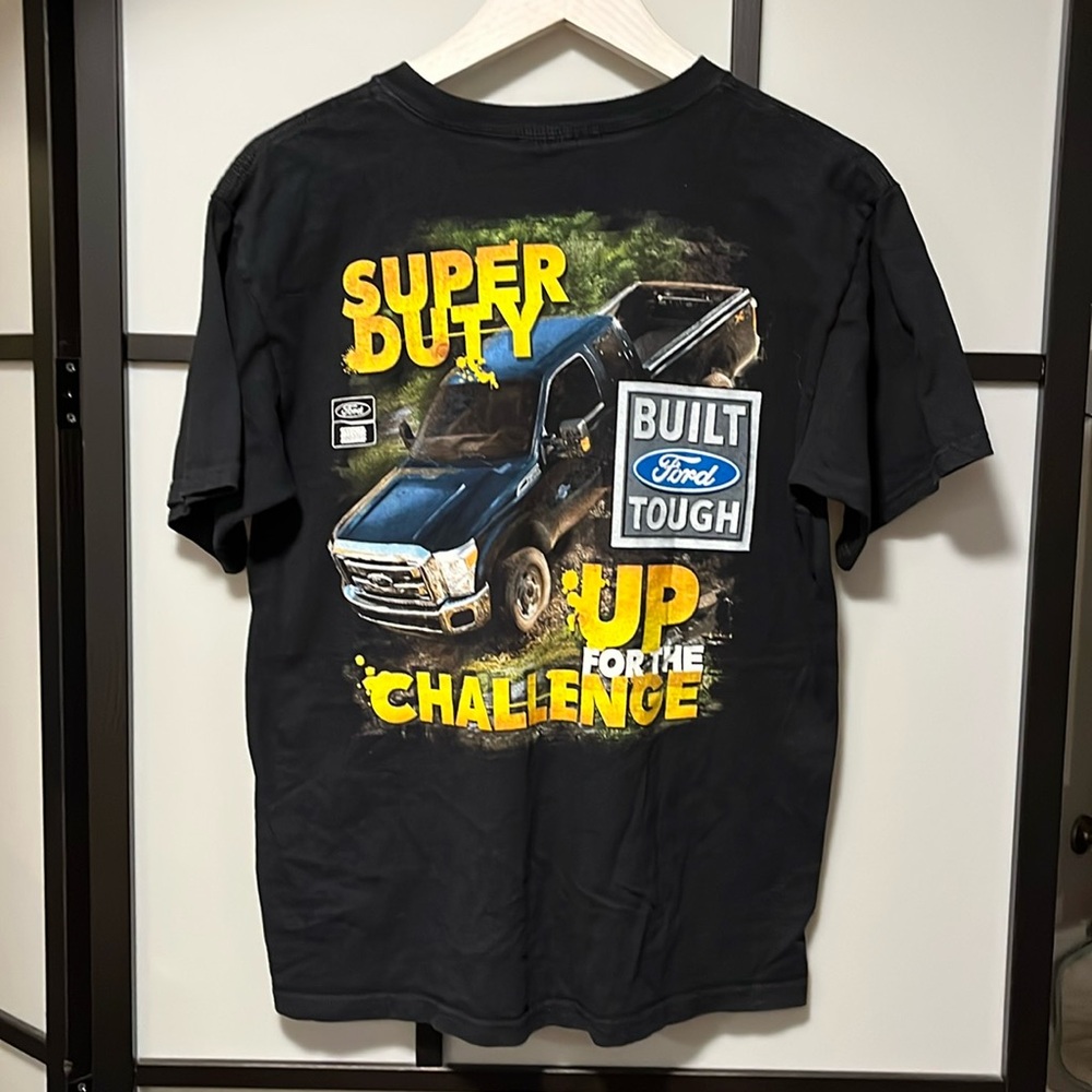 Ford Super Duty Truck Built Tough Chase Black Unisex Size Medium
